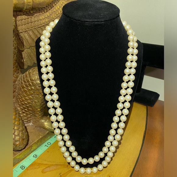 Vintage double strand faux pearls necklace - Picture 12 of 13